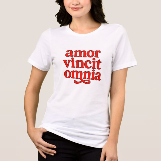 T-shirt En Tri-matière Amor vincit omnia (Recto)