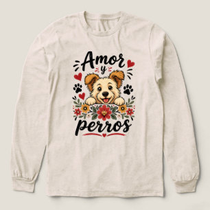 T-shirt En Tri-matière Amor y Perros Création drôle pour les amoureux des