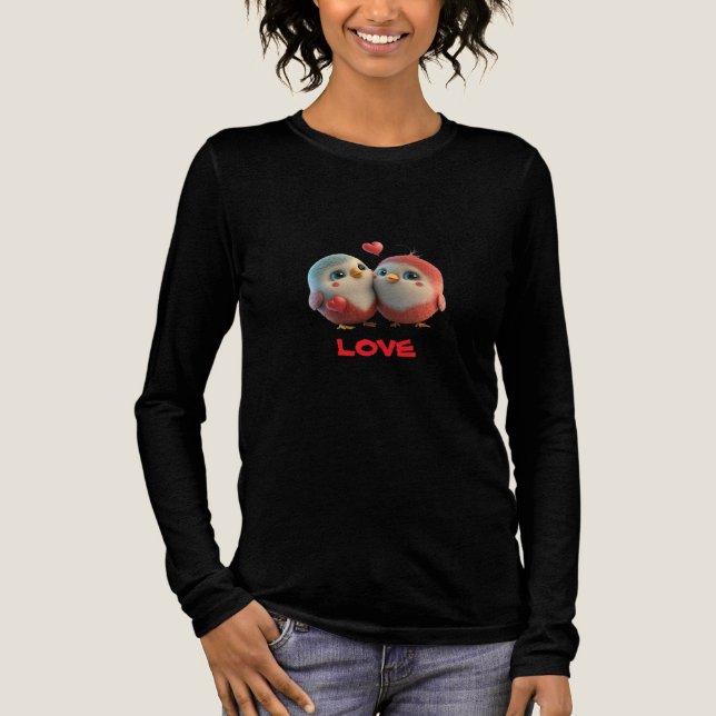 T-SHIRT  EN TRI-MATIÈRE AMOUR (Recto)