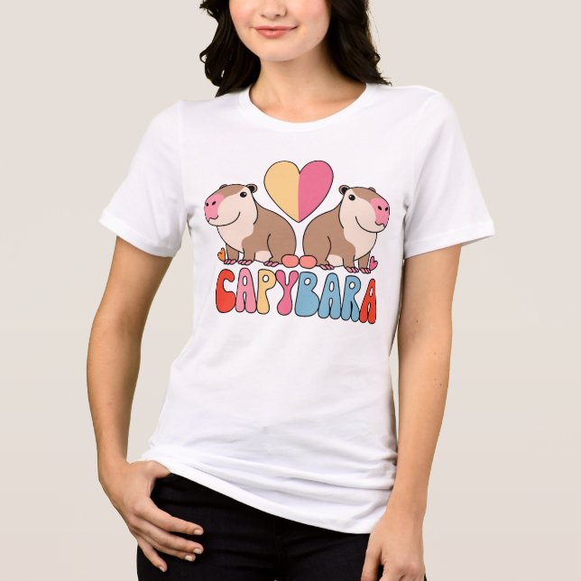T-shirt En Tri-matière amour capybara, super (Recto)