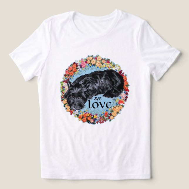 T-shirt En Tri-matière Amour de Terrier Écossais (Design Recto)