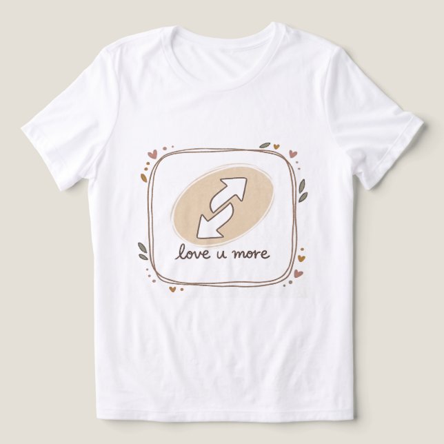 T-shirt En Tri-matière Amour inversé (Design Recto)