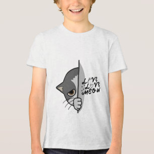 T-shirt En Tri-matière amour miow design amoureux des chats #catlover #ca
