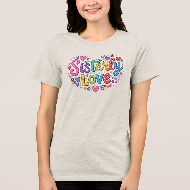T-shirt En Tri-matière Amour Sœur (Recto)