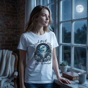 T-shirt En Tri-matière Amour sous la lune Design romantique
