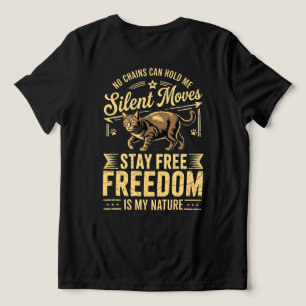T-shirt En Tri-matière Amoureux des chats Fière Liberté Femmes