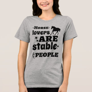 T-shirt En Tri-matière Amoureux des chevaux amusants gens stables art des
