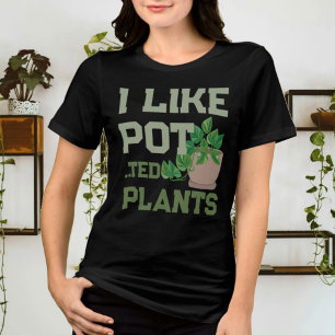 T-shirt En Tri-matière Amusant Plante J'Aime Les Plantes Pots