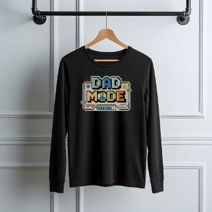T-shirt En Tri-matière Amusant Retro Niveau Up Papa Joueur Stats & Photo