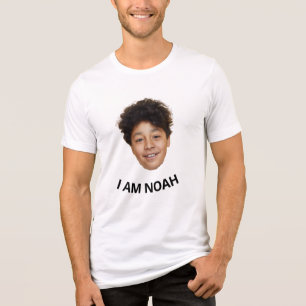 T-shirt En Tri-matière Amusant Visage Personnalisé Anniversaire