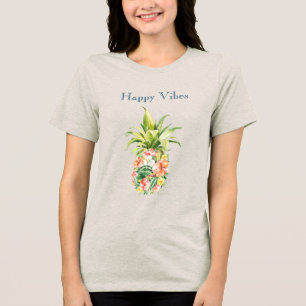 T-shirt En Tri-matière Ananas floral tropical