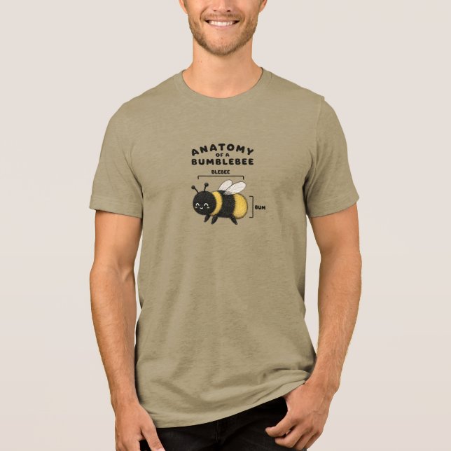 T-shirt En Tri-matière Anatomie drôle d'un bumblebee Blebee Bum Mignon  (Recto)