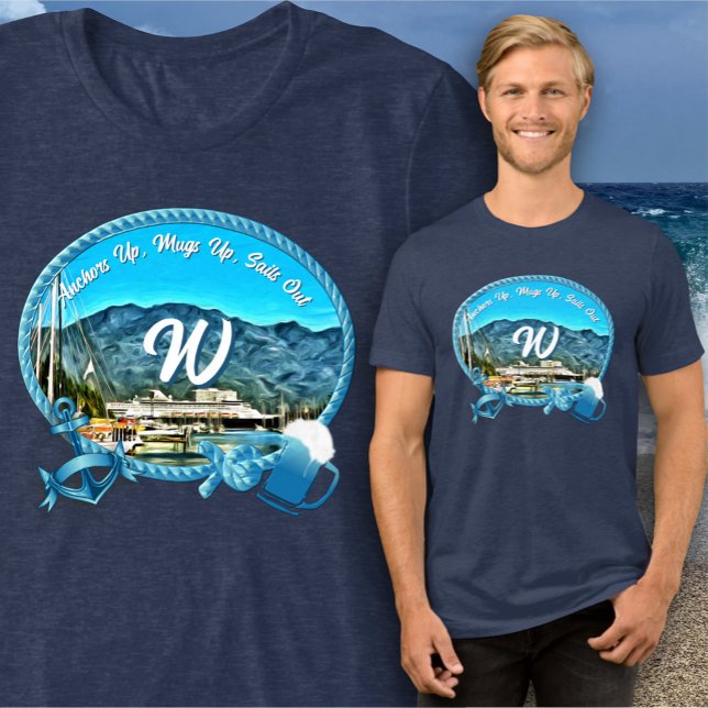 T-shirt En Tri-matière Anchors up, Mugs up, Sails out 0946  (Créateur téléchargé)