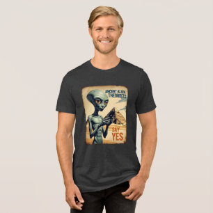 T-shirt En Tri-matière Ancien passé Alien de pyramide