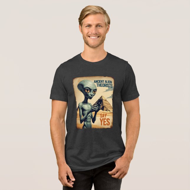 T-shirt En Tri-matière Ancien passé Alien de pyramide (Recto plein)