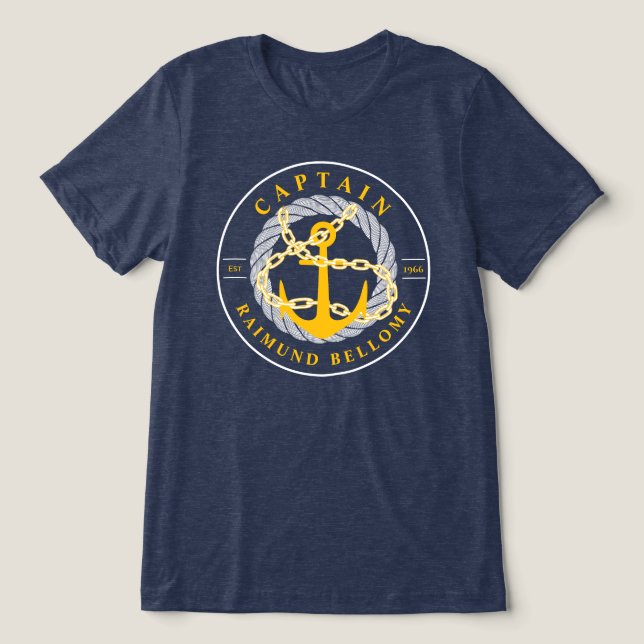 T-shirt En Tri-matière Ancre de bateau (Design Recto)