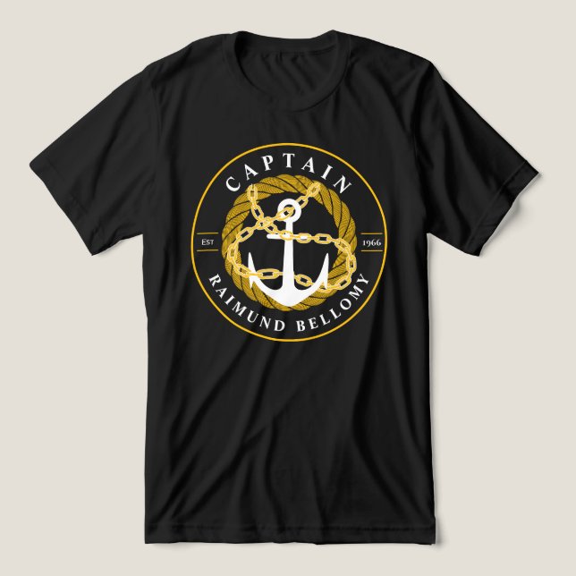 T-shirt En Tri-matière Ancre de bateau (Design Recto)