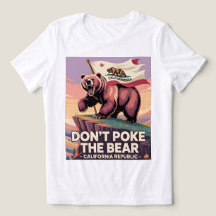 T-shirt En Tri-matière Angry Bear California Republic Funny Tee