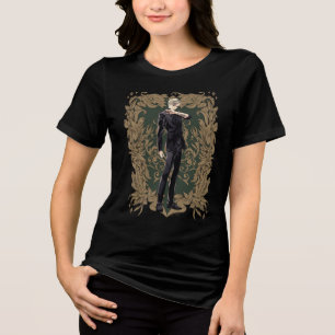 T-shirt En Tri-matière Anime Draco Malfoy Cadre Orné