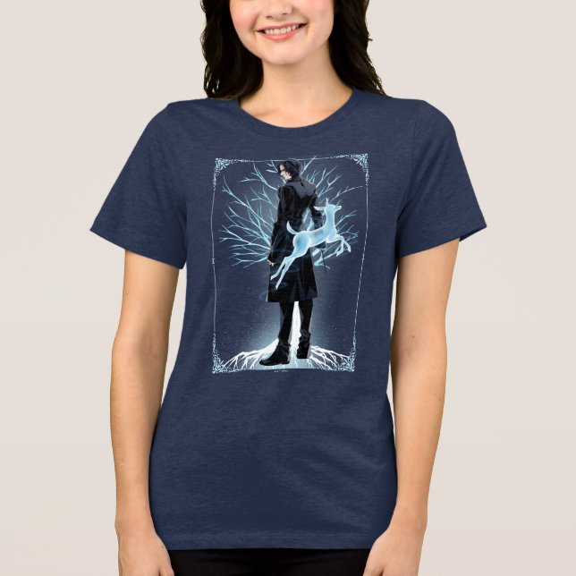 T-shirt En Tri-matière Anime du Patronus Biche de Severus Snape (Recto)