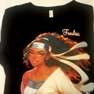 T-shirt En Tri-matière Anime féminine sans peur' Samurai Fighter