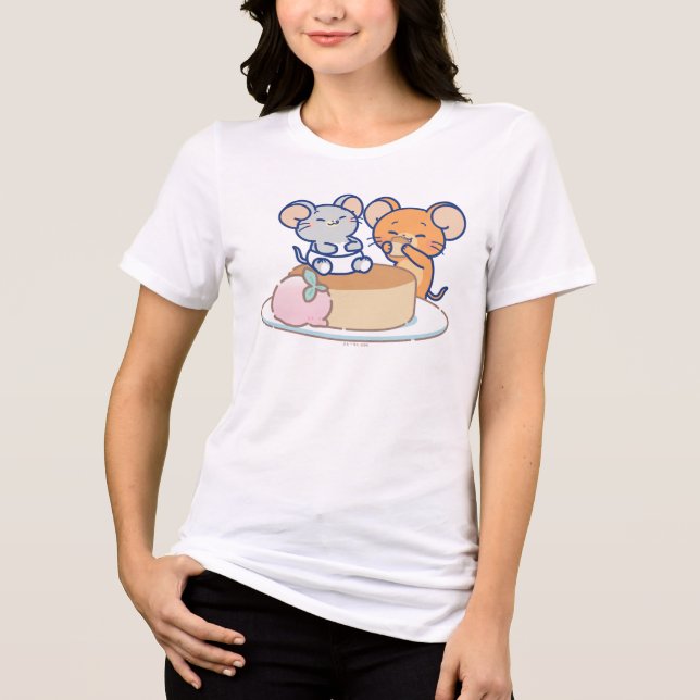 T-shirt En Tri-matière Anime Tuffy et Jerry Cheesecake (Recto)