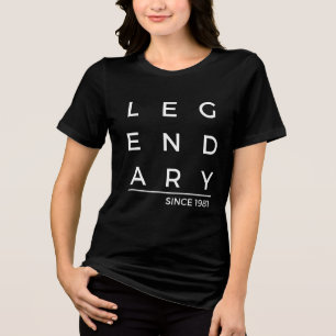 T-shirt En Tri-matière Année de naissance légendaire depuis 1981