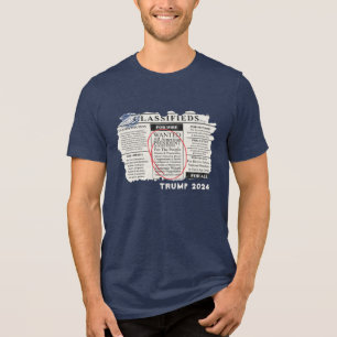 T-shirt En Tri-matière Annonce classique pour le président Trump 2024