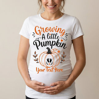 T-shirt En Tri-matière Annonce de grossesse avec une petite citrouille
