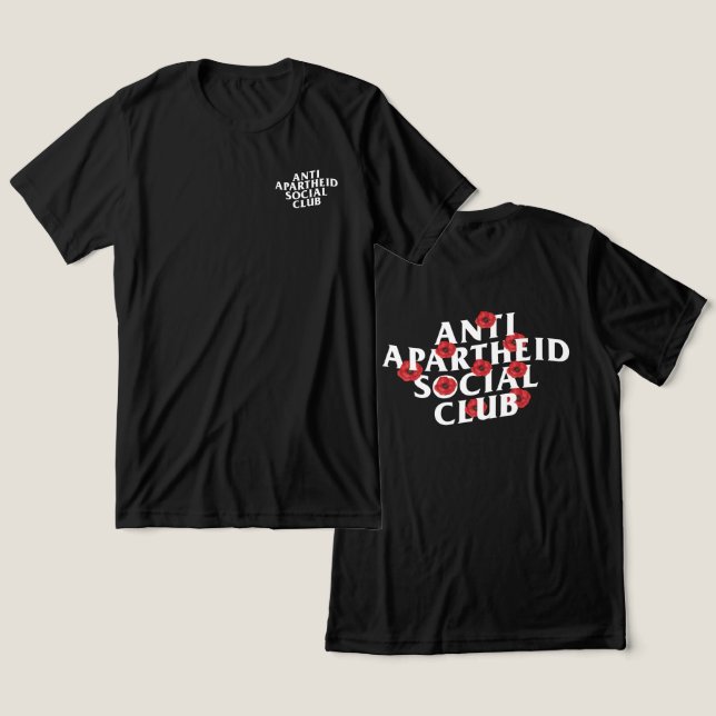T-shirt En Tri-matière Anti Apartheid Social Club Fleur Poppy (Design Recto & Verso)