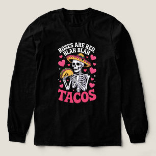 T-shirt En Tri-matière Anti Saint-Valentin Roses Sont Rouges Tacos Humour