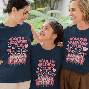 T-shirt En Tri-matière Anti Valentine Club Galentines Raton Laveur T-shir