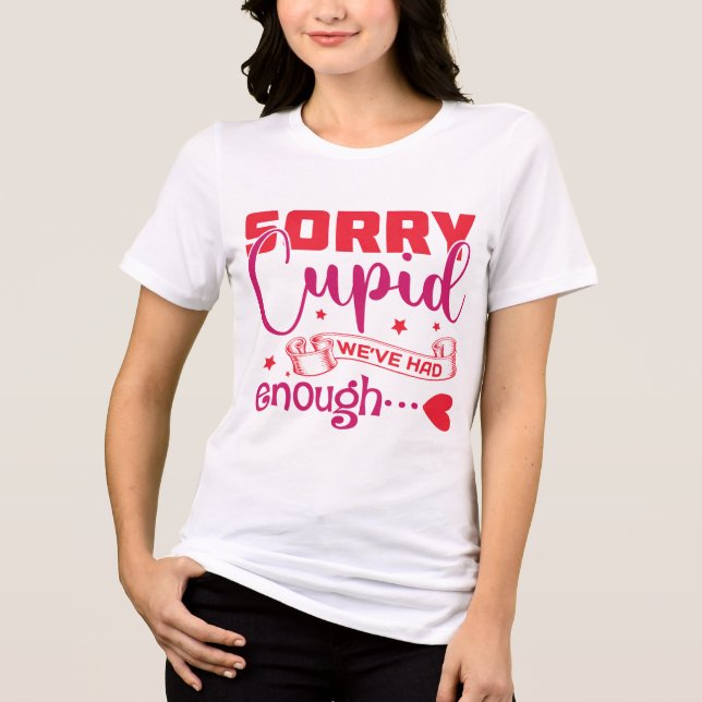 T-shirt En Tri-matière Anti-Valentines Day  (Recto)