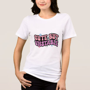 T-shirt En Tri-matière Anxiété mignonne mais instable drôle Santé mentale