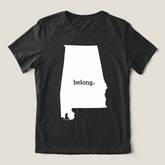 T-shirt En Tri-matière Appartenance à l'Alabama State Pride (Design Recto)