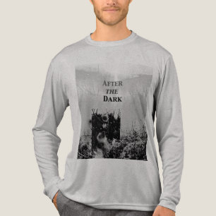 T-shirt En Tri-matière "Après l'obscurité" dans le message dystopique gri