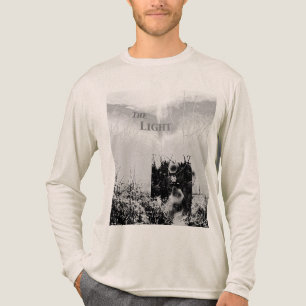 T-shirt En Tri-matière "Après l'obscurité"/"La lumière" en gris noir