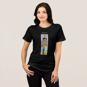 T-shirt En Tri-matière Aquarelle, mignonne et colorée Kenya Art africain