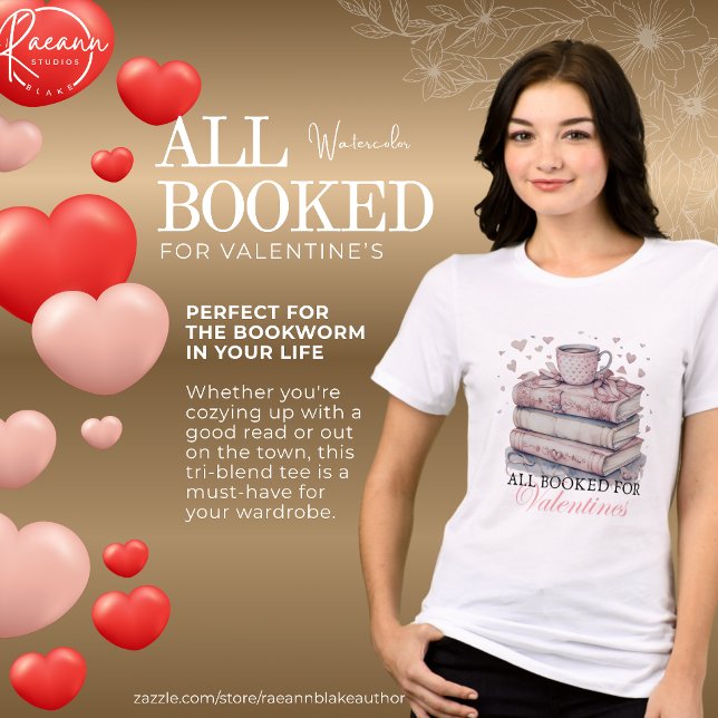 T-shirt En Tri-matière Aquarelle tout réservé pour Valentine's (Créateur téléchargé)