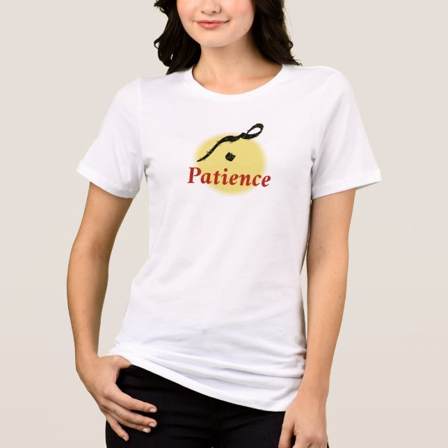 T-shirt En Tri-matière Arabic Calligraphy Sabr Patience Minimalist Zen Lo (Recto)