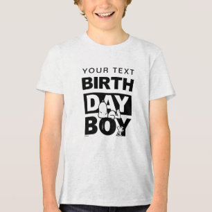 T-shirt En Tri-matière Arachides personnalisées Snoopy Birthday Boy