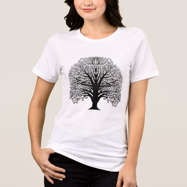T-shirt En Tri-matière Arbre à branches noires (Recto)