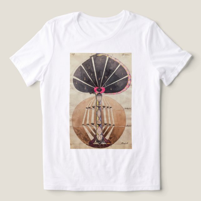 T-shirt En Tri-matière Arbre de la connaissance n° 3 | Hilma af Klint | (Design Recto)