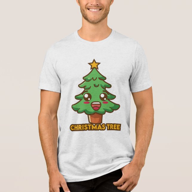 T-shirt En Tri-matière Arbre de Noël (Recto)
