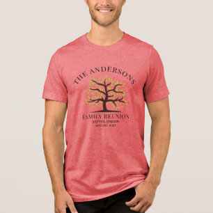 T-shirt En Tri-matière Arbre Généalogique de Réunions de Famille Personna