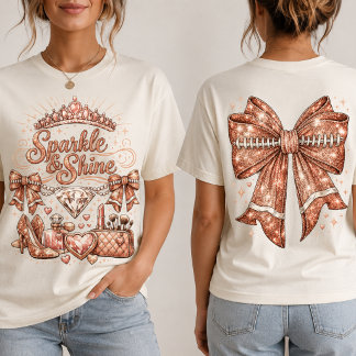 T-shirt En Tri-matière Arc-en-ciel de football Paillettes Rose Or Rose Pa