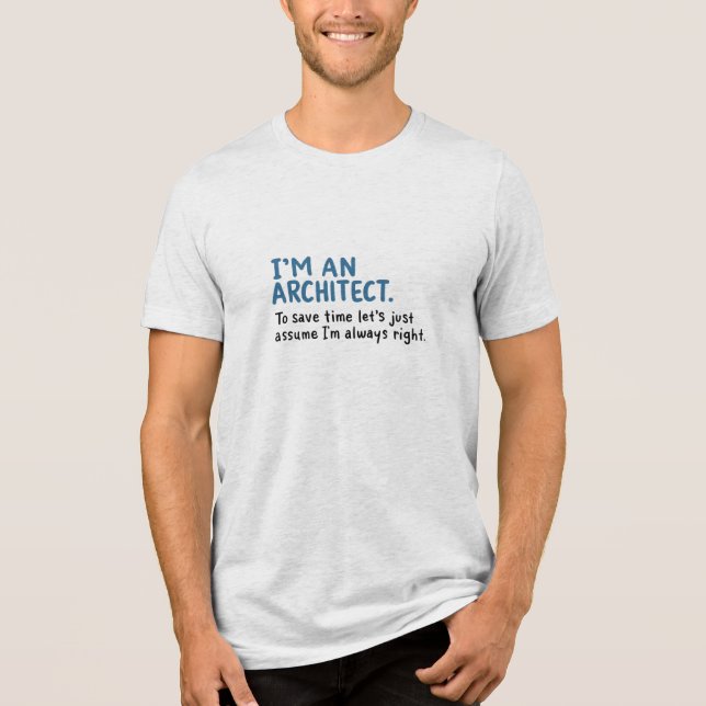 T-shirt En Tri-matière Architect - I'm (Recto)
