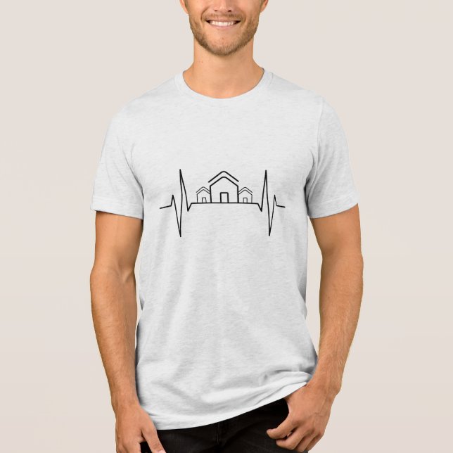 T-shirt En Tri-matière Architecte - Architecte Heartbeat Maisons (Recto)