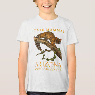 T-shirt En Tri-matière Arizona Territoire Mammifère Le Chat À Bague