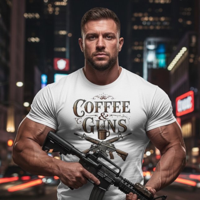 T-shirt En Tri-matière Armes & Café (Créateur téléchargé)